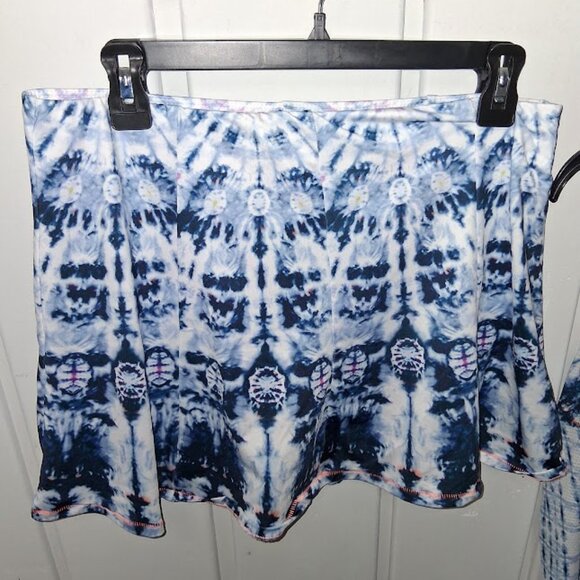 Lucky In Love Tie Dye Tennis/Pickleball Skort and Top Outfit Sz L - Picture 3 of 7